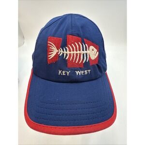 CAP HAT Key West Florida BONE FISH Ball  Embroidered Adjustable Adult/Teens